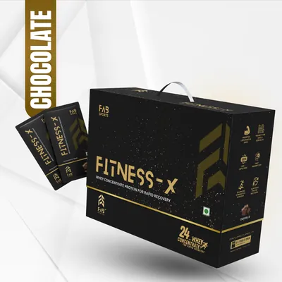 FAB SPORTS Fitness X 24g Whey Concentrate Protein pack